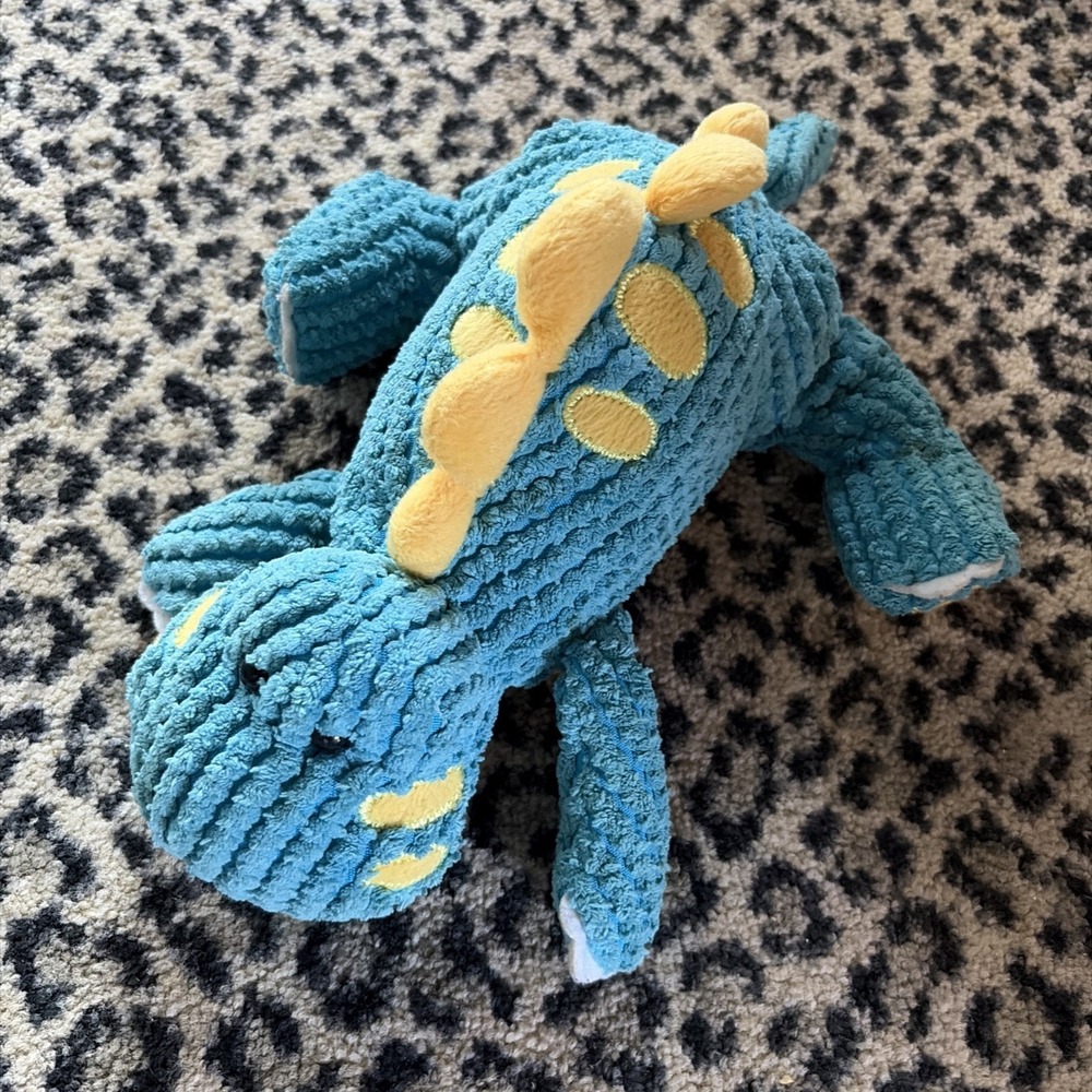 The Manhattan Toy Company Plush Soft Toy Blue Yellow Dinosaur‎